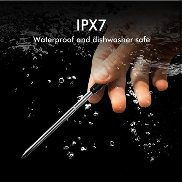 Smart Wireless Meat Thermometer with Thinnest Probe, Bluetooth Food Thermometer